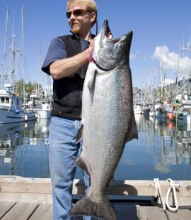 Salmon Eye Charters -50lbs a day guarantee - Fishing Ucluelet BC