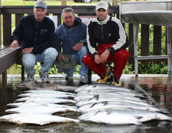 Bill Roberts and Gene Langlois with guide Sam Vandervalk