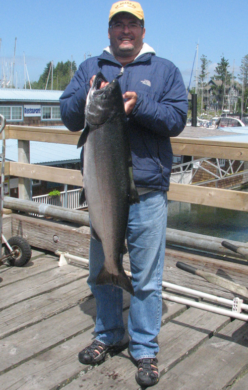 Brent Stickland with a 32 lb Chinook July 22, 2008